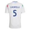 Maillot de Supporter Italie Manuel Locatelli 5 Extérieur Euro 2024 Pour Homme